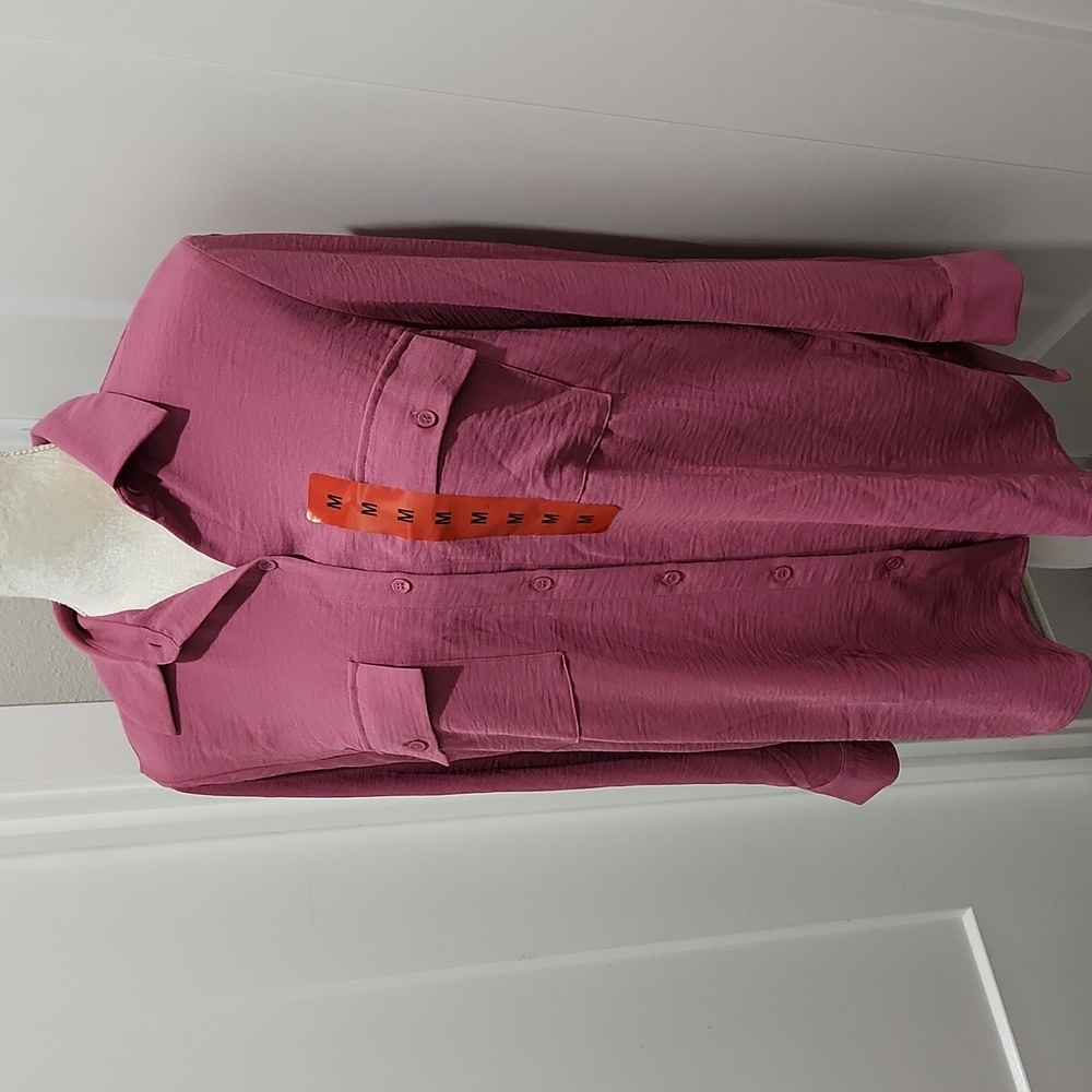 Hilary Radley Women's Rose Button-Down Shirt